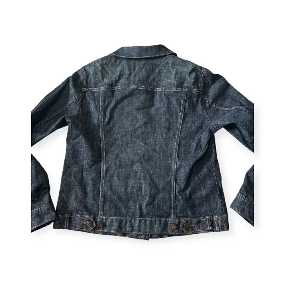 GAP Limited Edition Blue Denim Jean Jacket, Size L - Picture 8 of 12